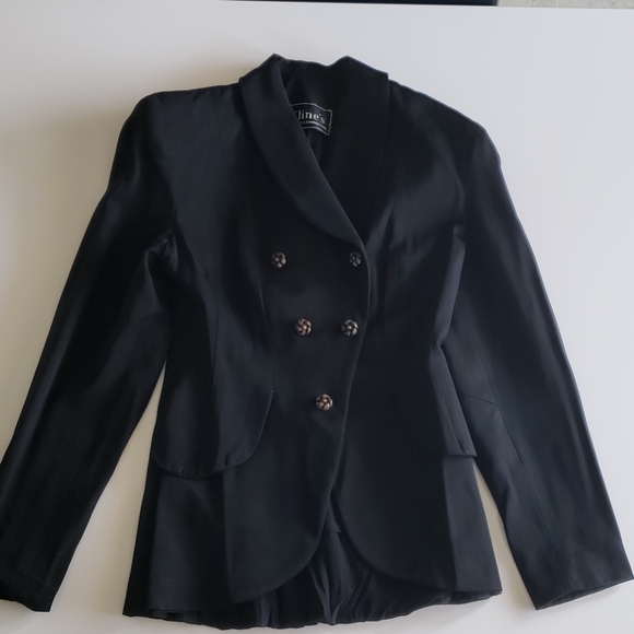 VTG 40s Black Dress Suit - Picture 4 of 15